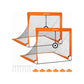 Set of 2 Soccer Net for Backyard, Orange FredCo