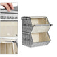 Set of 2 Storage Organizers Gray 15”L x 13.8”W FredCo