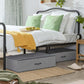 Set of 2 Underbed Storage Bag Gray FredCo