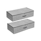 Set of 2 Underbed Storage Bag Gray FredCo