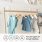 Set of 20 Kid’s Natural & Rose Gold Solid Wood Hangers FredCo