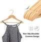 Set of 20 Kid’s Natural & Rose Gold Solid Wood Hangers FredCo