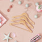 Set of 20 Kid’s Natural & Rose Gold Solid Wood Hangers FredCo
