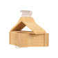 Set of 20 Wood Coat Hangers with Swivel Hook, Natural FredCo