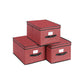 Set of 3 Foldable Storage Boxes with Lid FredCo