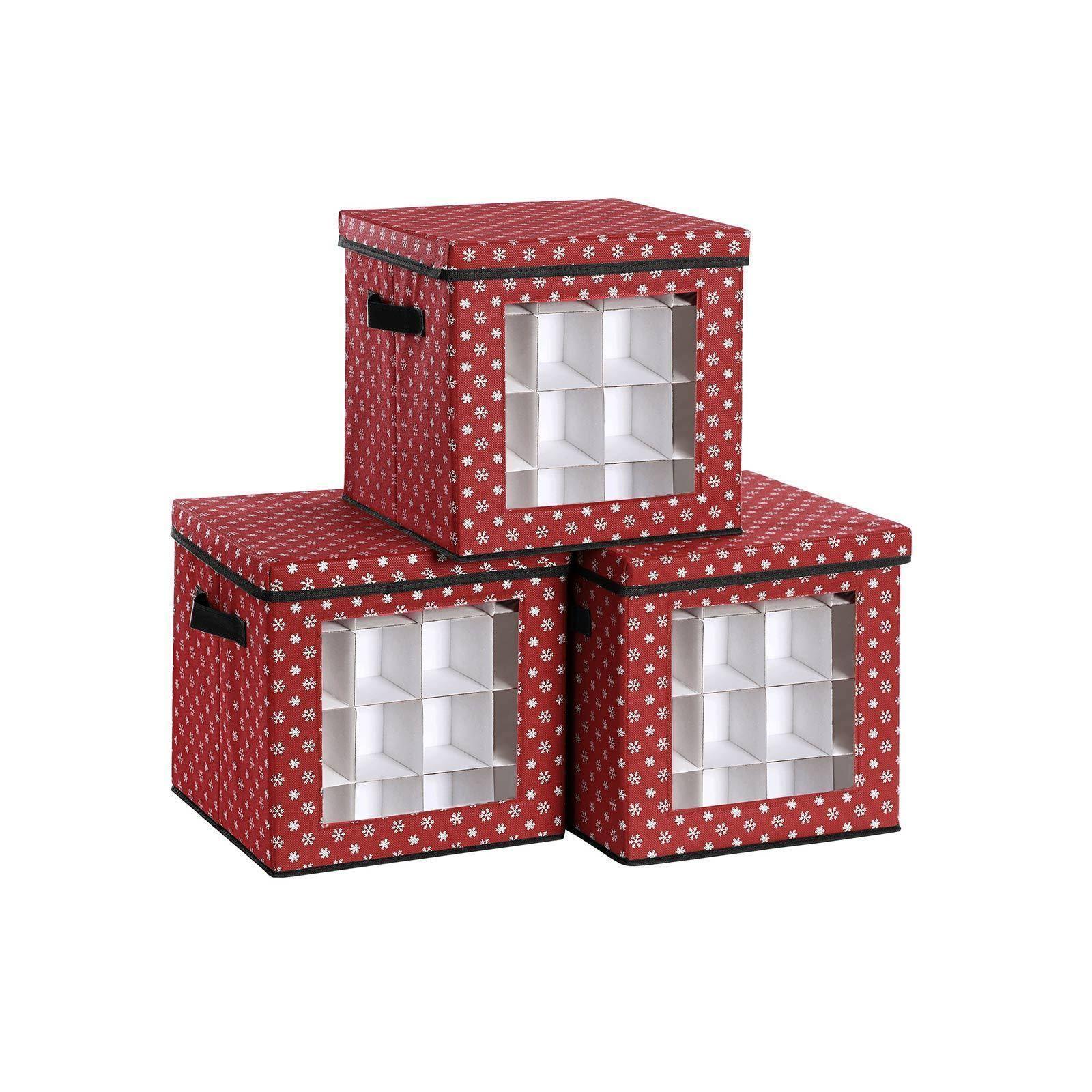 Set of 3 Storage Box for Christmas & Holiday FredCo