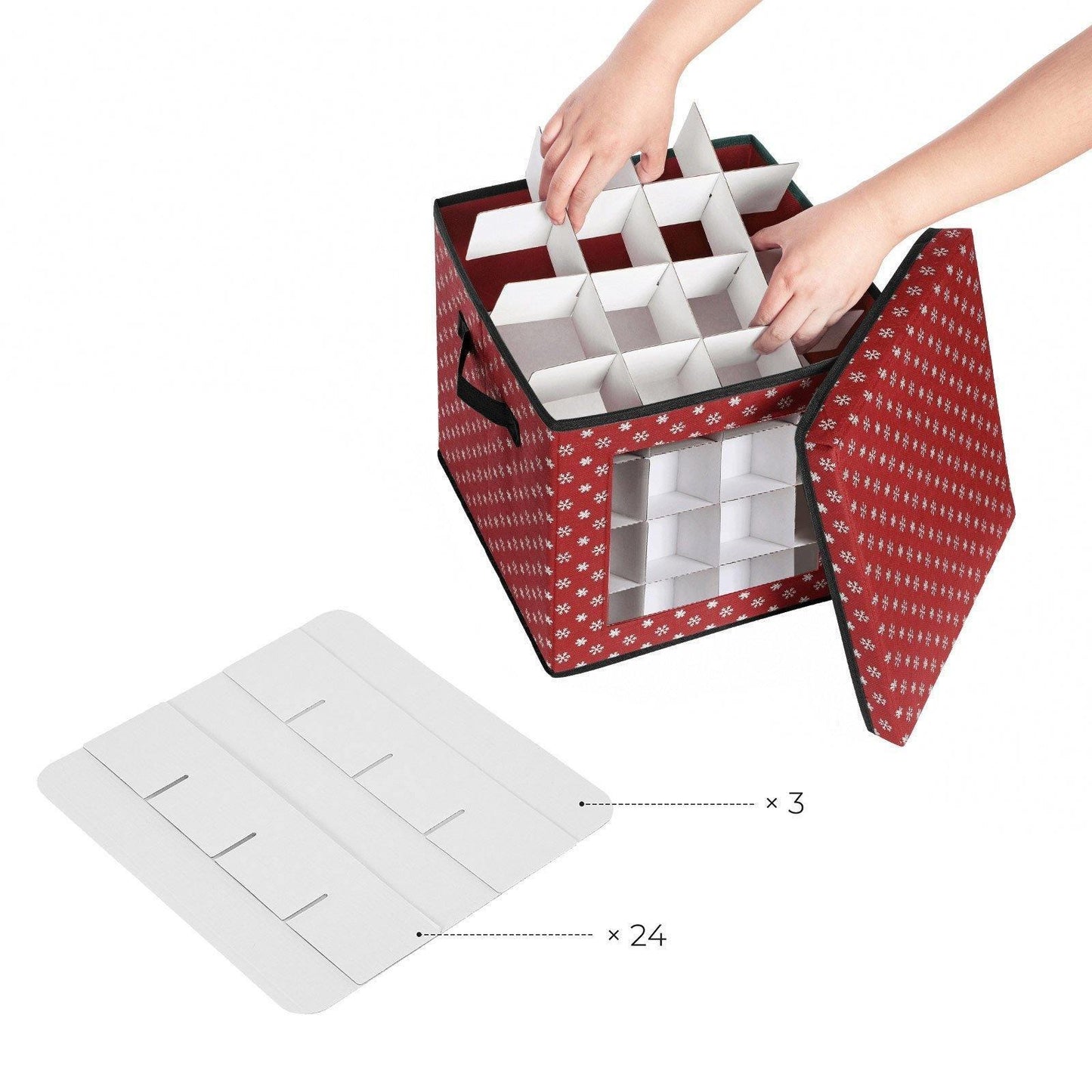 Set of 3 Storage Box for Christmas & Holiday FredCo