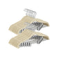 Set of 30 Velvet Pants Hangers, Beige FredCo