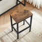 Set of 4 Industrial Brown Bar Stools FredCo