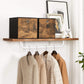 Set of 6 Brown & Black Folding Storage Box FredCo