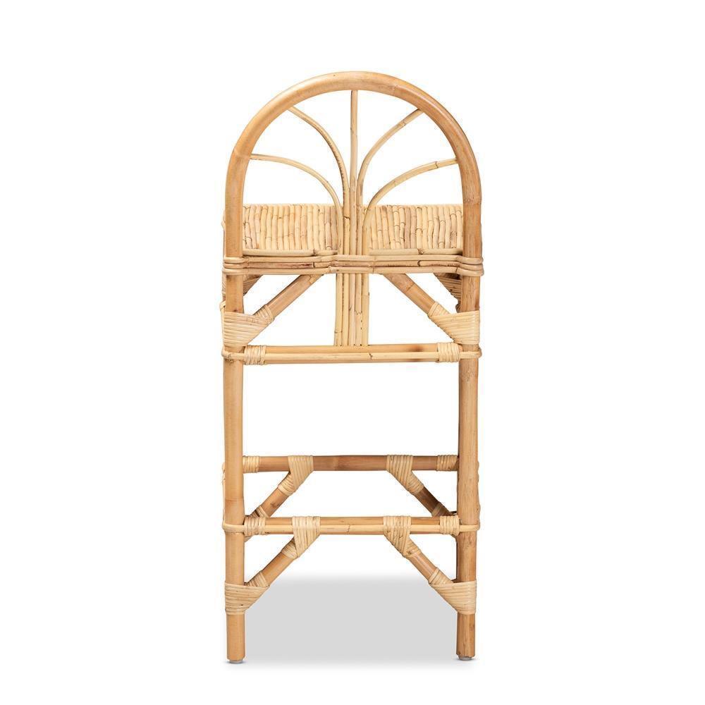 Seville Modern and Contemporary Natural Finished Rattan Counter Stool FredCo