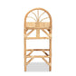 Seville Modern and Contemporary Natural Finished Rattan Counter Stool FredCo