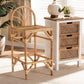 Seville Modern and Contemporary Natural Finished Rattan Counter Stool FredCo