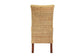 Shamara Modern Bohemian Natural Rattan and Mahogany Wood Dining Chair FredCo