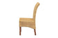 Shamara Modern Bohemian Natural Rattan and Mahogany Wood Dining Chair FredCo