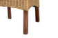 Shamara Modern Bohemian Natural Rattan and Mahogany Wood Dining Chair FredCo