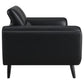 Shania 2-piece Track Arms Living Room Set Black 509921-S2 Coaster FredCo