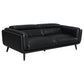 Shania 2-piece Track Arms Living Room Set Black 509921-S2 Coaster FredCo