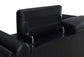 Shania 2-piece Track Arms Living Room Set Black 509921-S2 Coaster FredCo