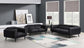 Shania 3-piece Track Arms Living Room Set Black 509921-S3 Coaster FredCo