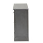 Sheldon Modern and Contemporary Vintage Grey Finished Wood and Synthetic Rattan 2-Door Dining Room Sideboard Buffet FredCo