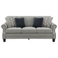 Sheldon Upholstered Living Room Set with Rolled Arms Grey 506871-S3 Coaster FredCo