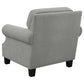 Sheldon Upholstered Living Room Set with Rolled Arms Grey 506871-S3 Coaster FredCo