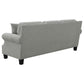 Sheldon Upholstered Living Room Set with Rolled Arms Grey 506871-S3 Coaster FredCo