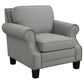 Sheldon Upholstered Living Room Set with Rolled Arms Grey 506871-S3 Coaster FredCo