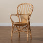 Sheraton Modern and Contemporary Natural Finished Rattan Armchair FredCo