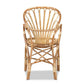 Sheraton Modern and Contemporary Natural Finished Rattan Armchair FredCo