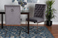 Sherine Contemporary Glam and Luxe Grey Velvet Fabric and Silver Metal 2-Piece Dining Chair Set FredCo
