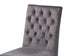 Sherine Contemporary Glam and Luxe Grey Velvet Fabric and Silver Metal 2-Piece Dining Chair Set FredCo