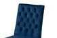 Sherine Contemporary Glam and Luxe Navy Blue Velvet Fabric and Silver Metal 2-Piece Dining Chair Set FredCo
