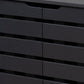 Shirley Modern and Contemporary Dark Grey Finished 2-Door Wood Shoe Storage Cabinet with Open Shelves FredCo