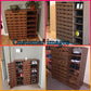 Shirley Modern and Contemporary "Walnut" Medium Brown Wood 2-Door Shoe Cabinet with Open Shelves FredCo