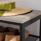 Shoe Bench Greige and Black FredCo