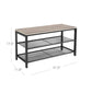 Shoe Bench Greige and Black FredCo