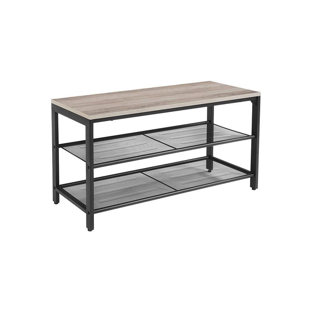 Shoe Bench Greige and Black FredCo