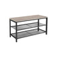 Shoe Bench Greige and Black FredCo