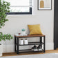 Shoe Bench Hazelnut Brown and Black FredCo