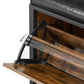 Shoe Bench Rustic Brown and Black FredCo