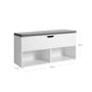 Shoe Bench White and Gray FredCo