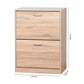 Shoe Cabinet for Entryway, White Shoe Storage 20.94x9.45x43.11 inch FredCo