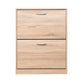 Shoe Cabinet for Entryway, White Shoe Storage 20.94x9.45x43.11 inch FredCo