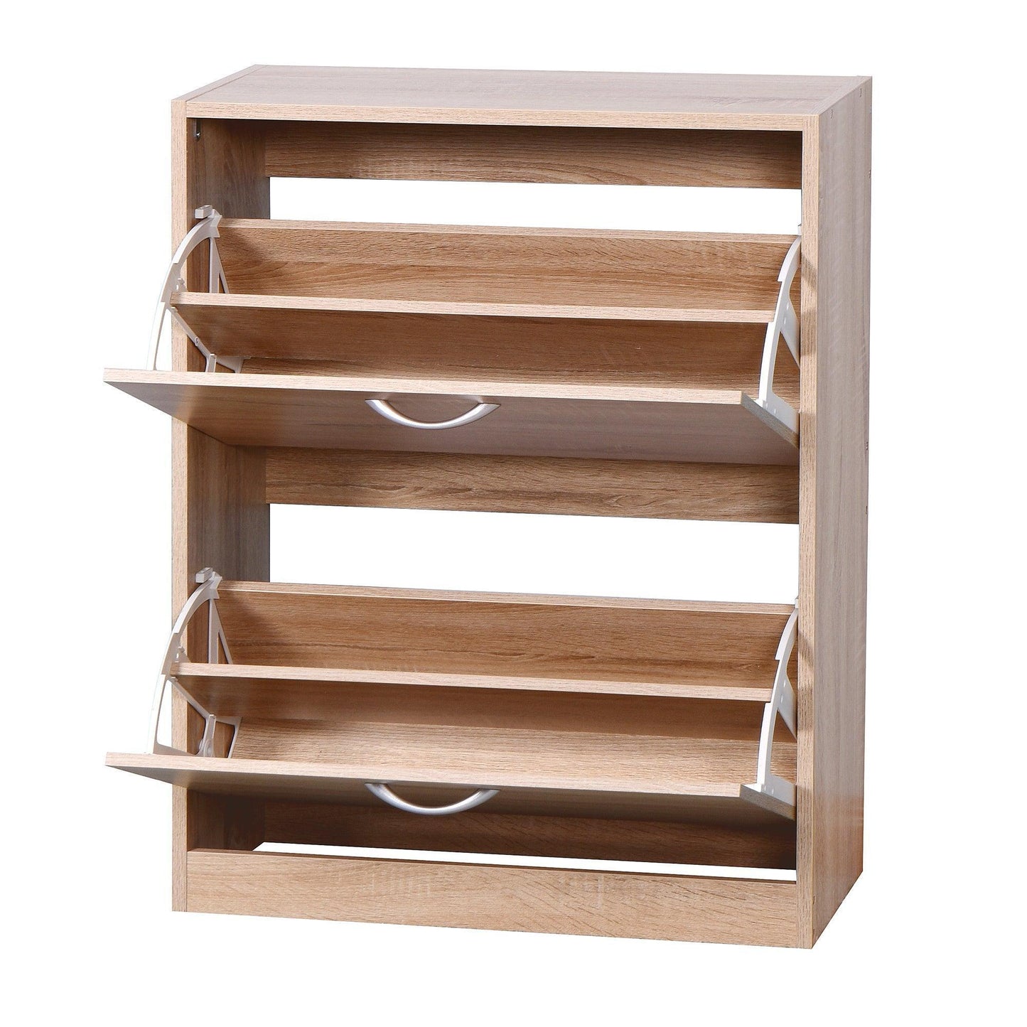 Shoe Cabinet for Entryway, White Shoe Storage 20.94x9.45x43.11 inch FredCo