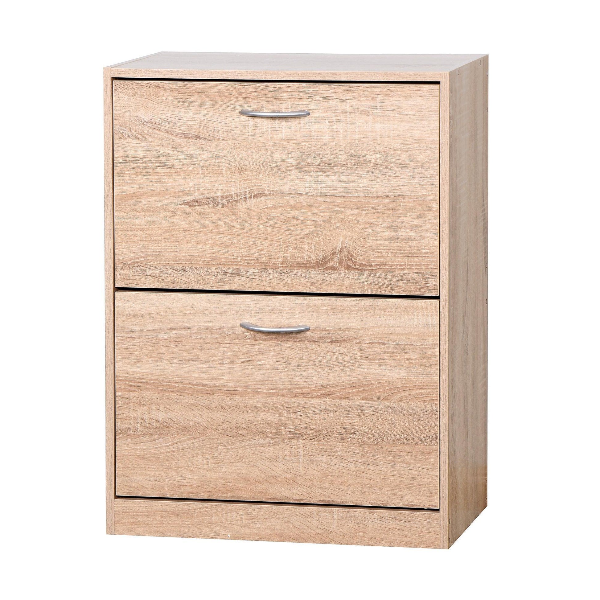 Shoe Cabinet for Entryway, White Shoe Storage 20.94x9.45x43.11 inch FredCo