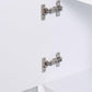 Shoe Cabinet with 2 Drawers and 2 Doors Living Room Storage Bench with White Cushion FredCo