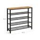 Shoe Rack Honey Brown and Black FredCo
