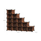 Shoe Rack Rustic Brown FredCo